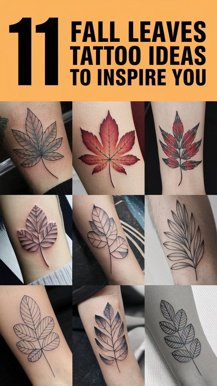 11 Fall Leaves Tattoo Ideas to Inspire You