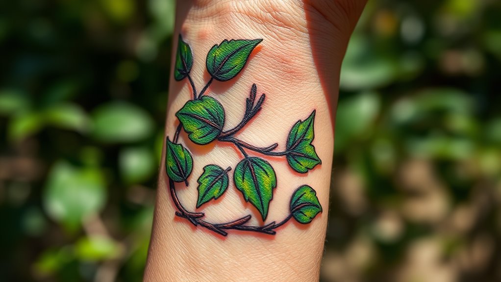 poison ivy tattoo symbolism explained