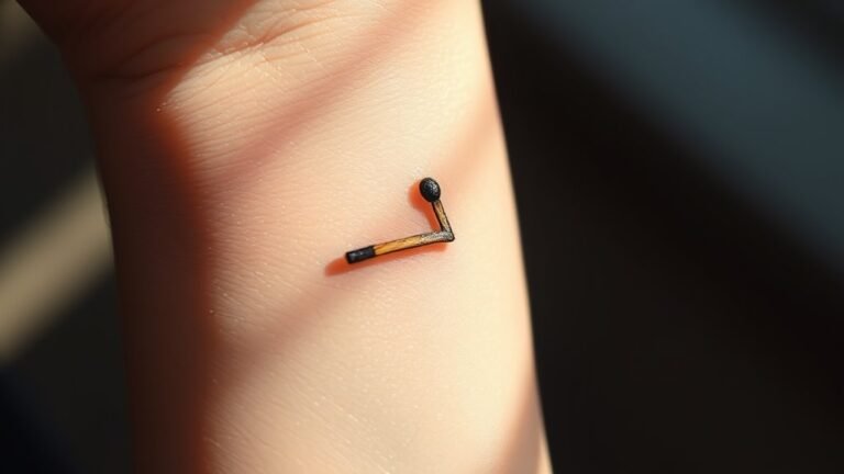 symbolism of matchstick tattoos